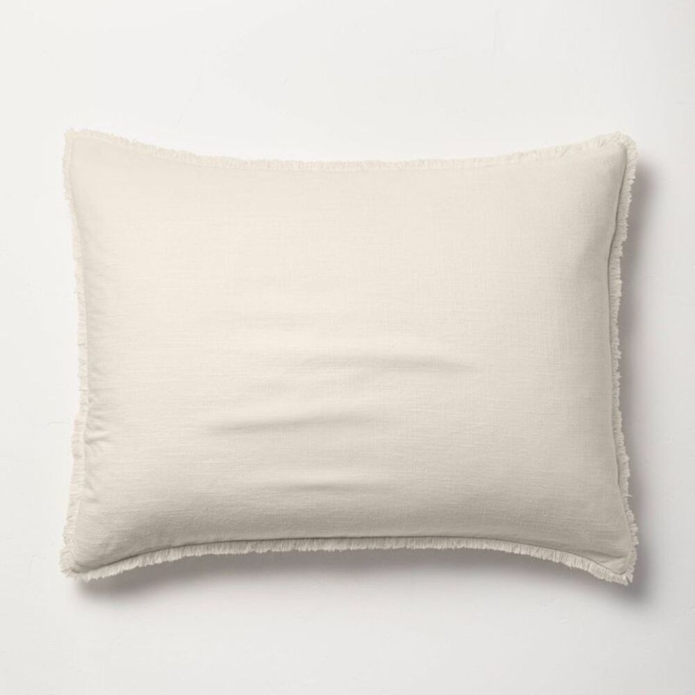 Casaluna - 1-Piece Pillow Sham Linen-Blend OEKO-TEX Beige